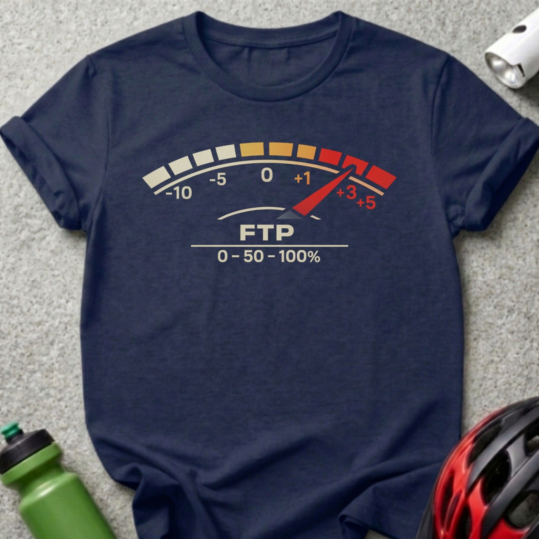 FTP Gauge T-Shirt for Cycling Enthusiasts Sportswear
