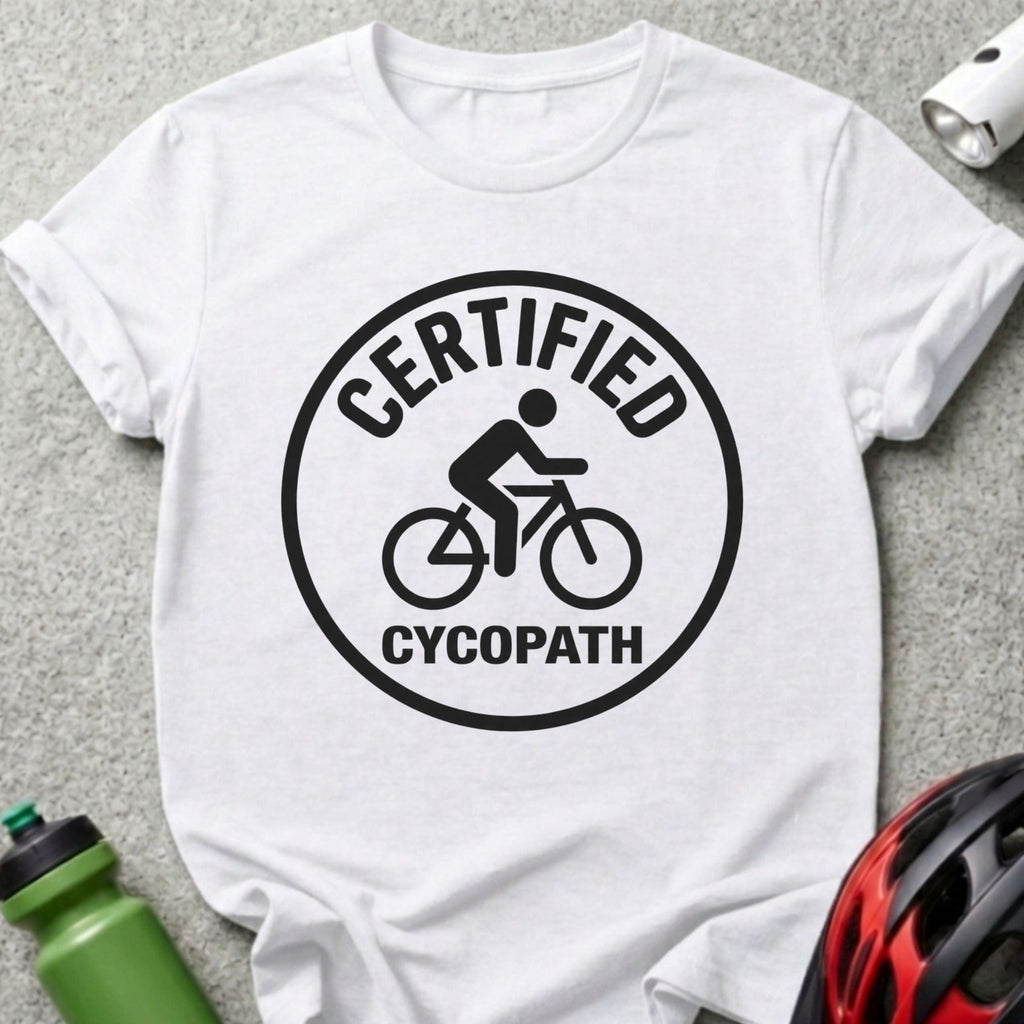 Certified Cycopath Biking Enthusiast T-shirt