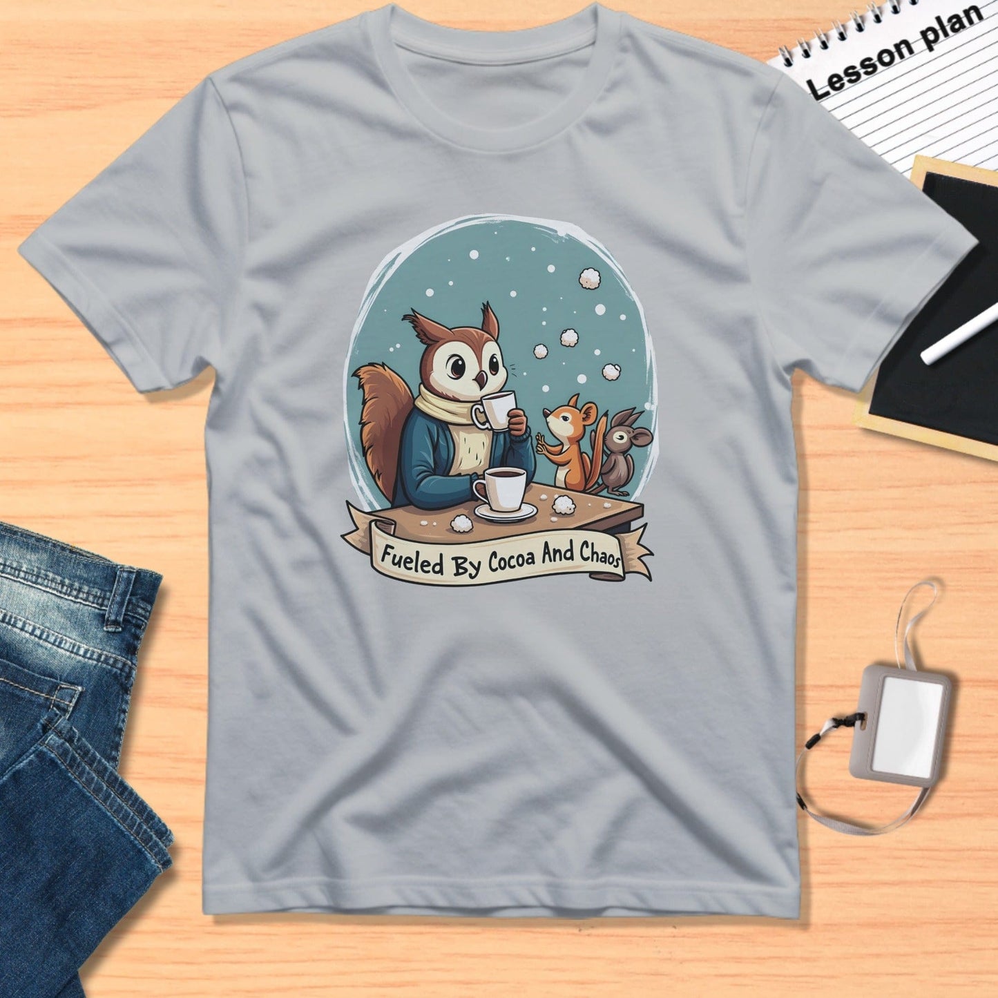 Fueled By Cocoa And Chaos Design T-Shirt