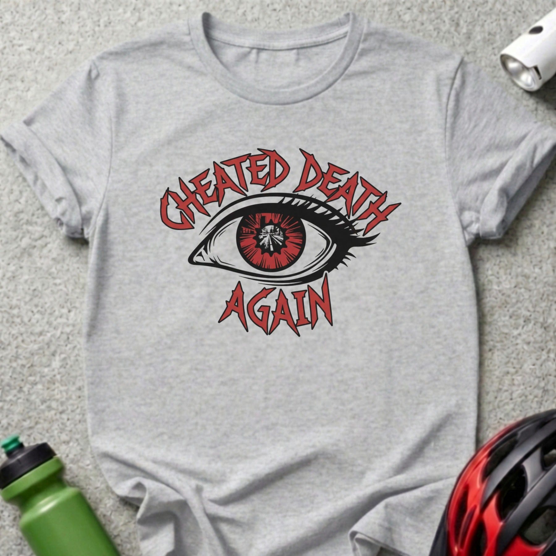 Cheated Death Again Graphic Tee Shirt Casual Outfit
