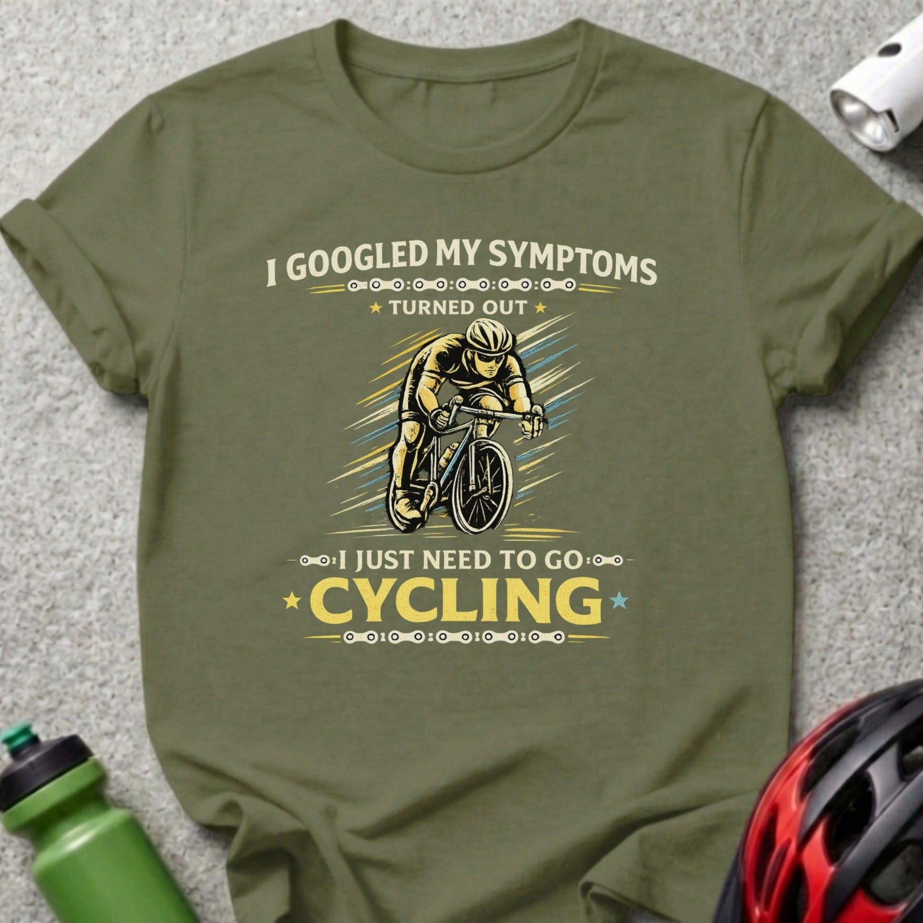 I Googled My Symptoms Turned Out I Need To Go Cycling Shirt