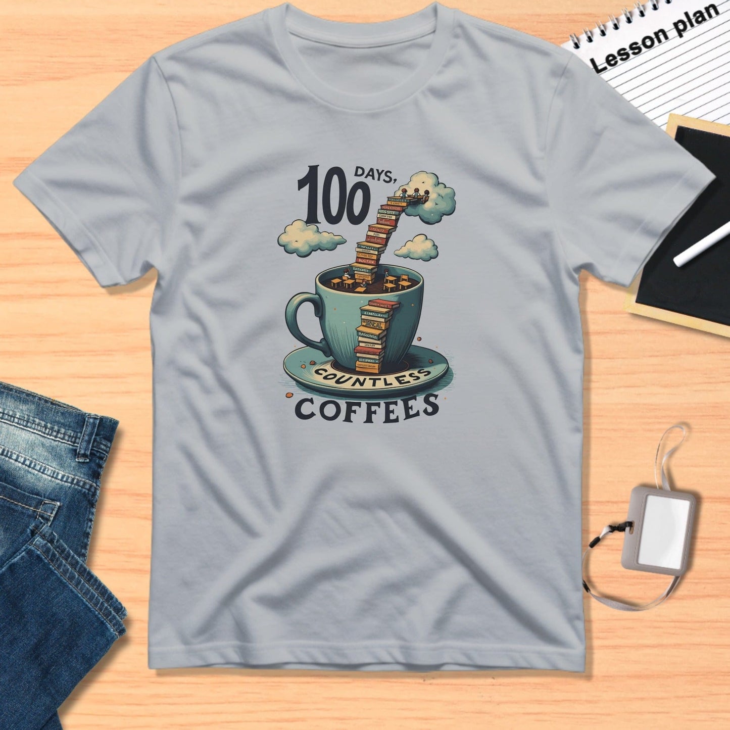100 Days Countless Coffees Graphic Tee