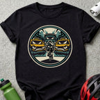 Cyclist Facing Urban Taxi Threat Graphic T-Shirt