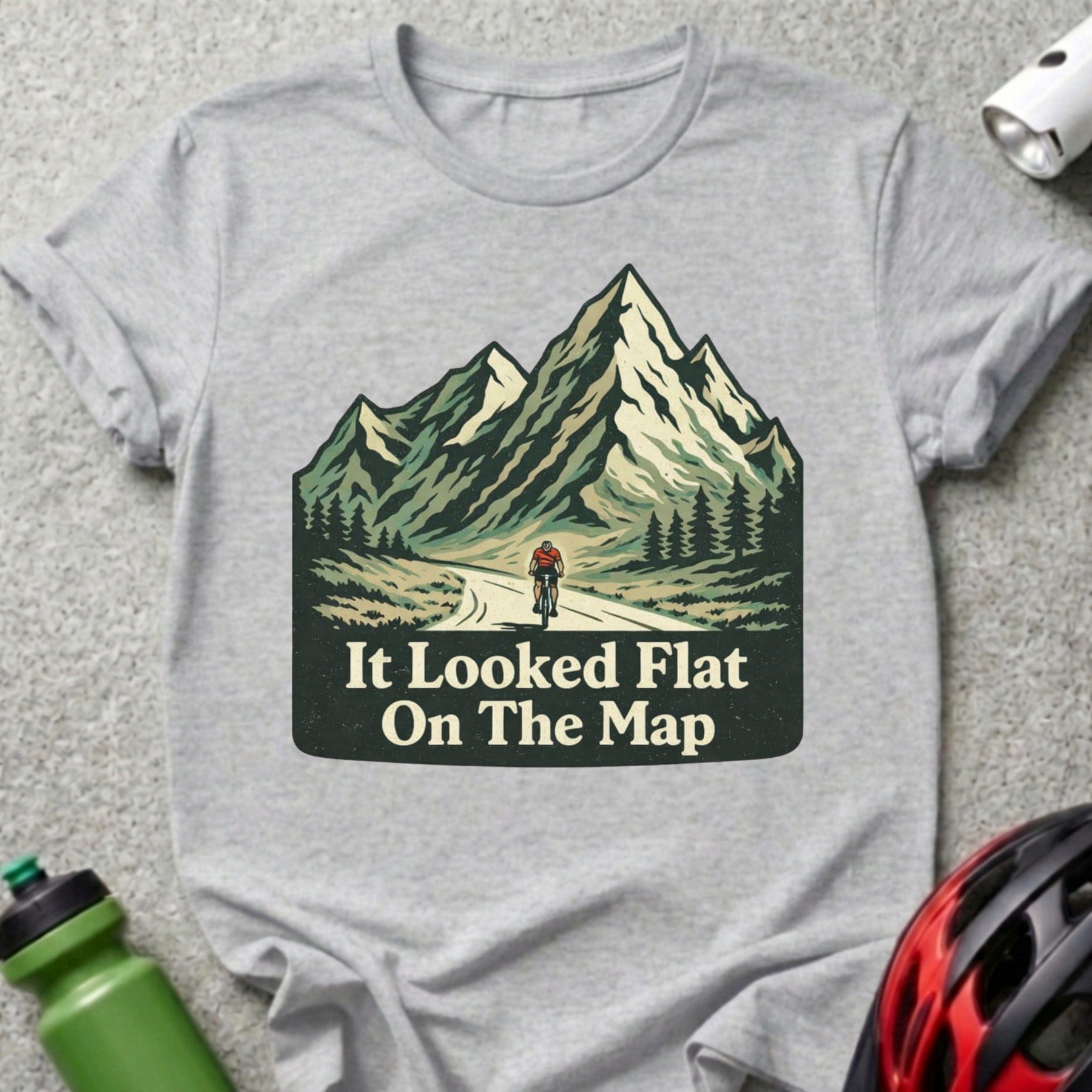 It Looked Flat On The Map Mountain T-shirt