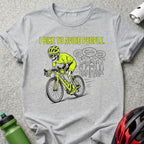 I Bike To Avoid People Graphic Cycling T-Shirt