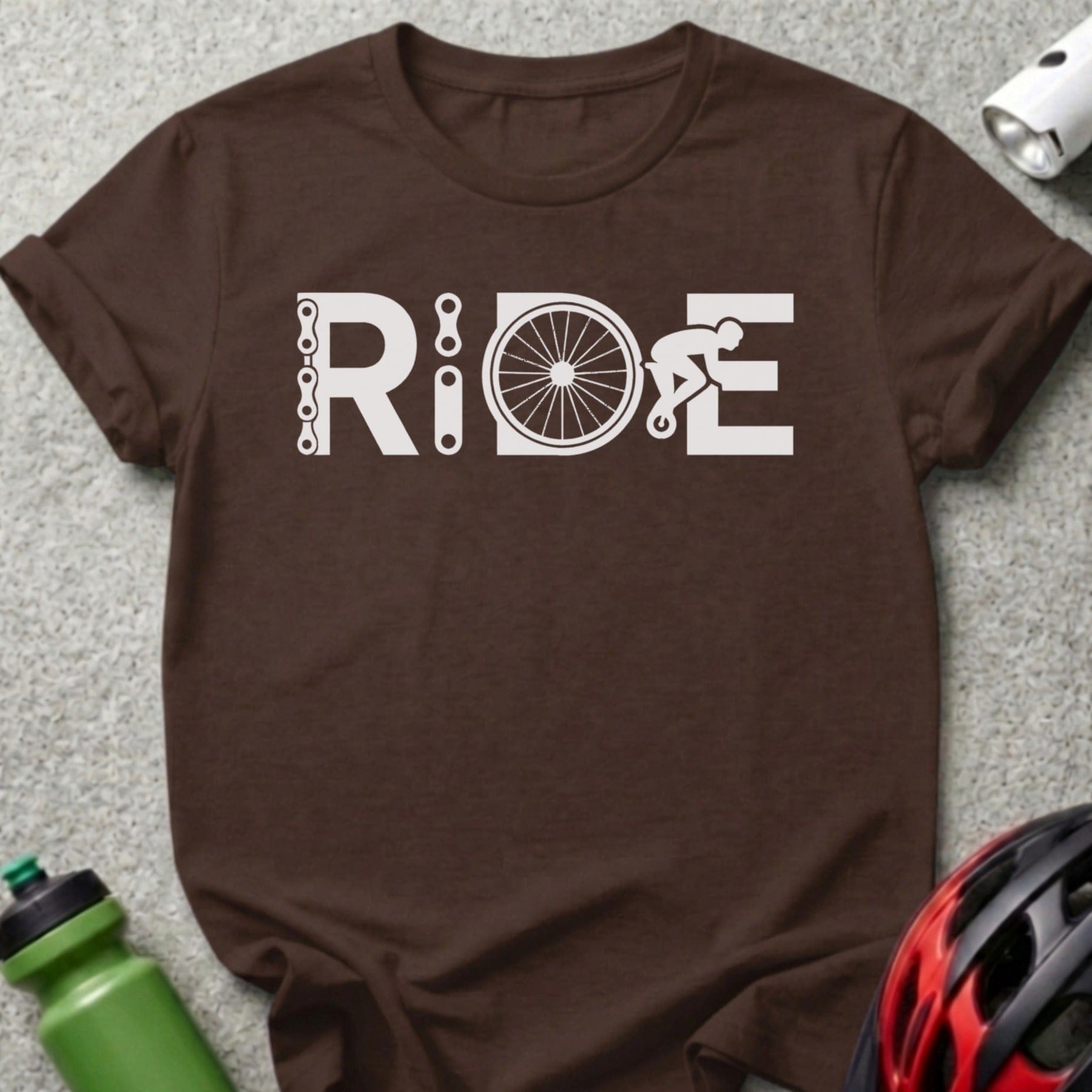 Ride Bicycle Design T-Shirt for Cycling Enthusiasts