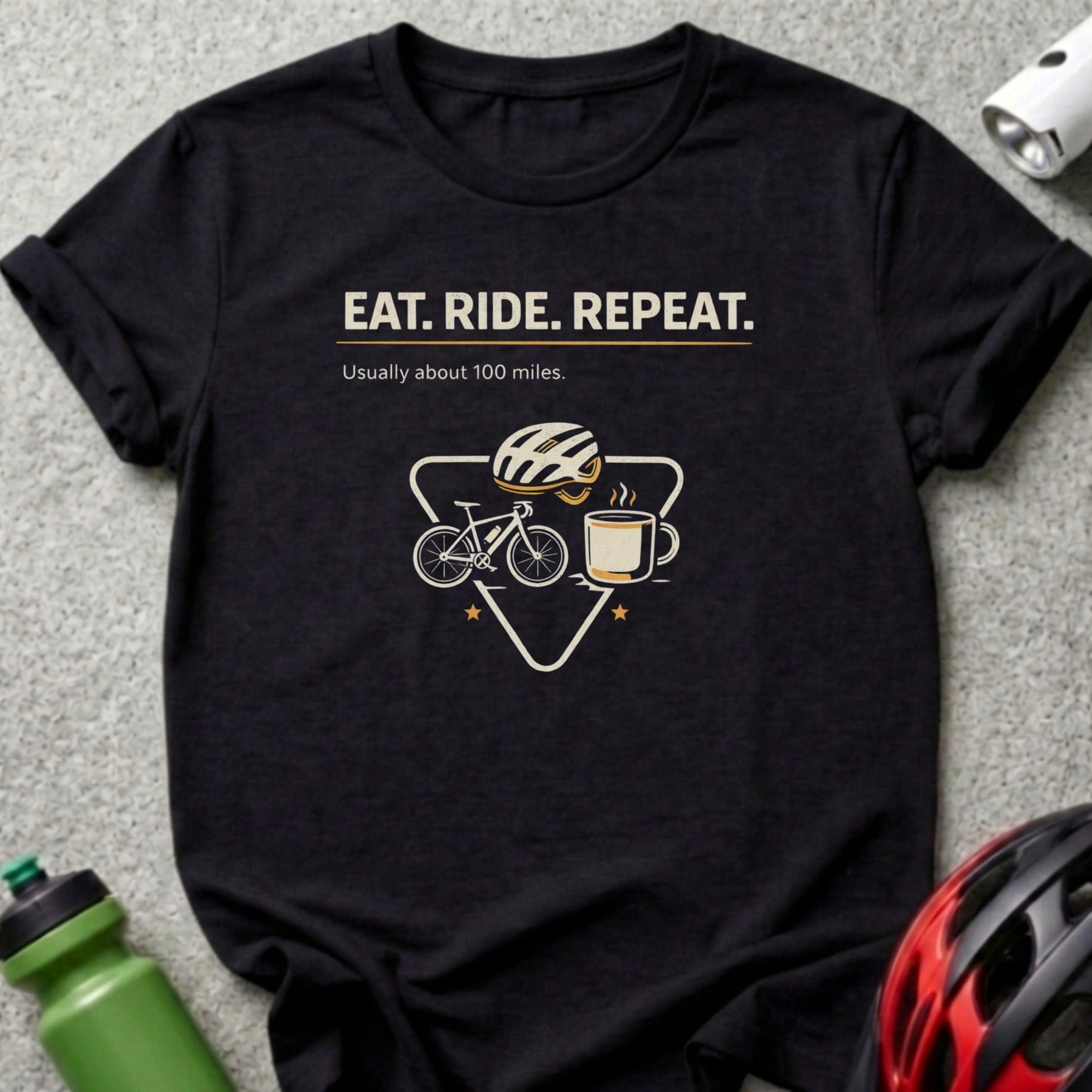 Eat Ride Repeat Usually about 100 Miles Cycling product type