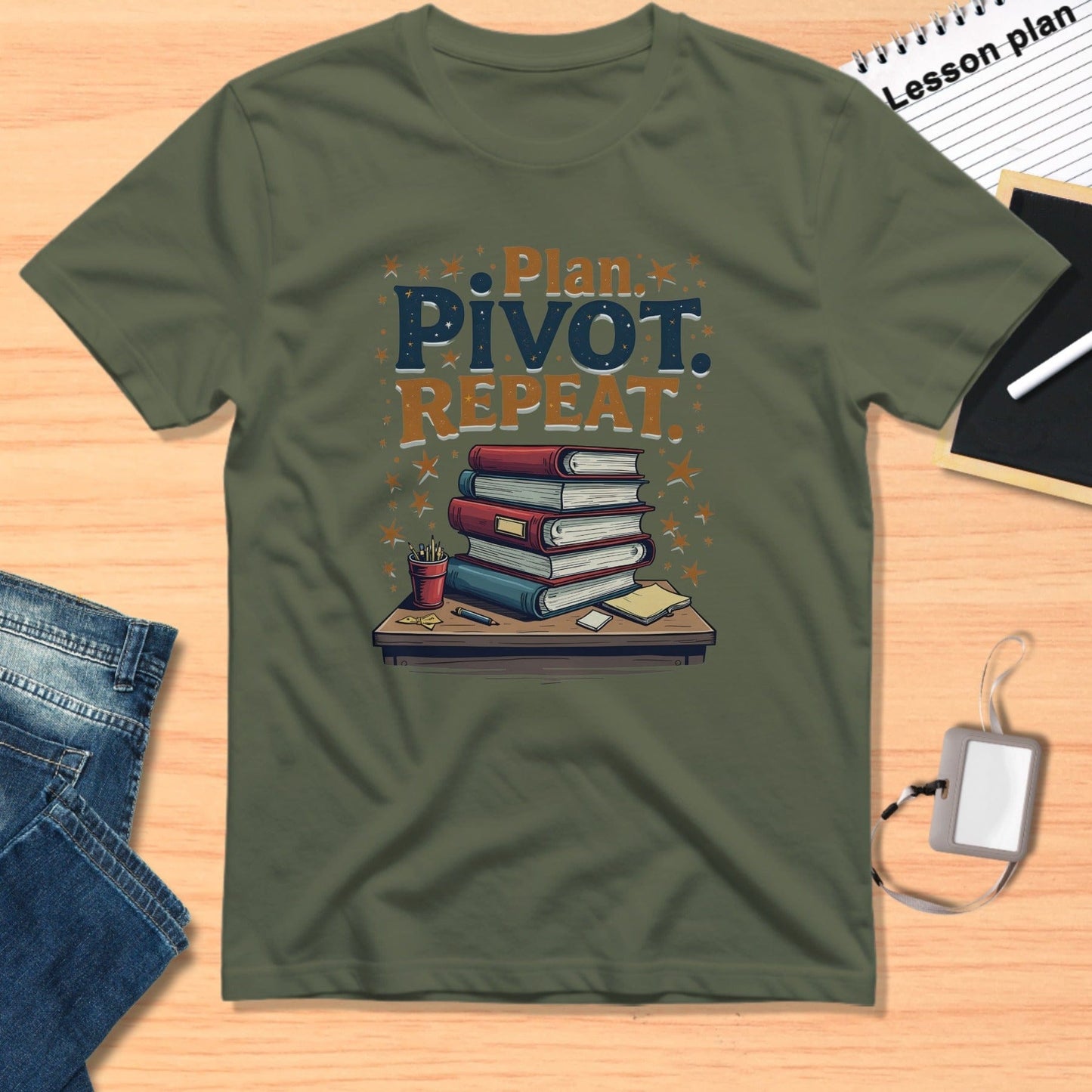 Plan Pivot Repeat Educator Tee Shirt