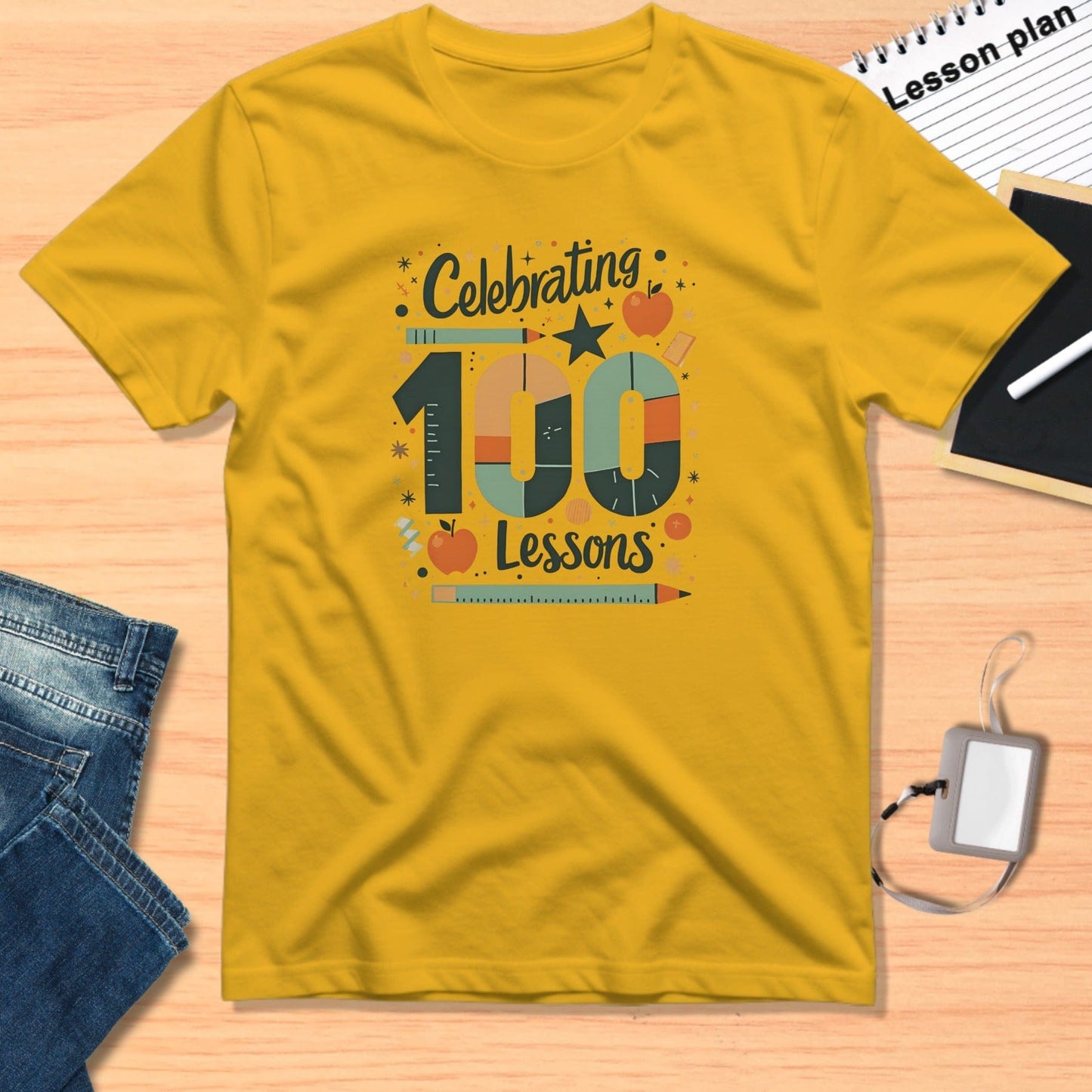 Celebrating 100 Lessons Graphic Tee Product