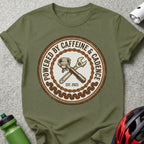 Powered by Caffeine & Cadence Est. 2023 t-shirt