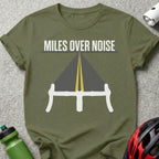 Miles Over Noise Bicycle Road Graphic T-Shirt