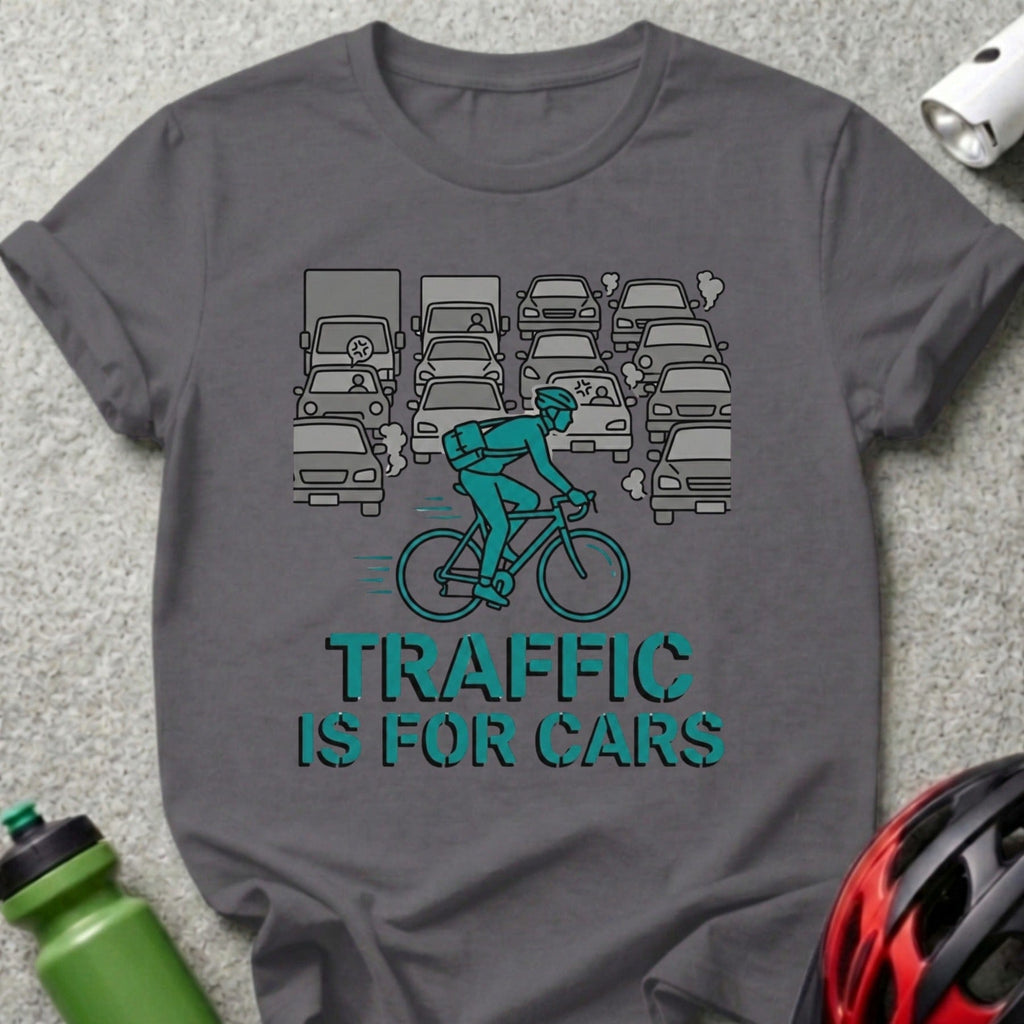 Traffic Is For Cars Biking Graphic T-shirt