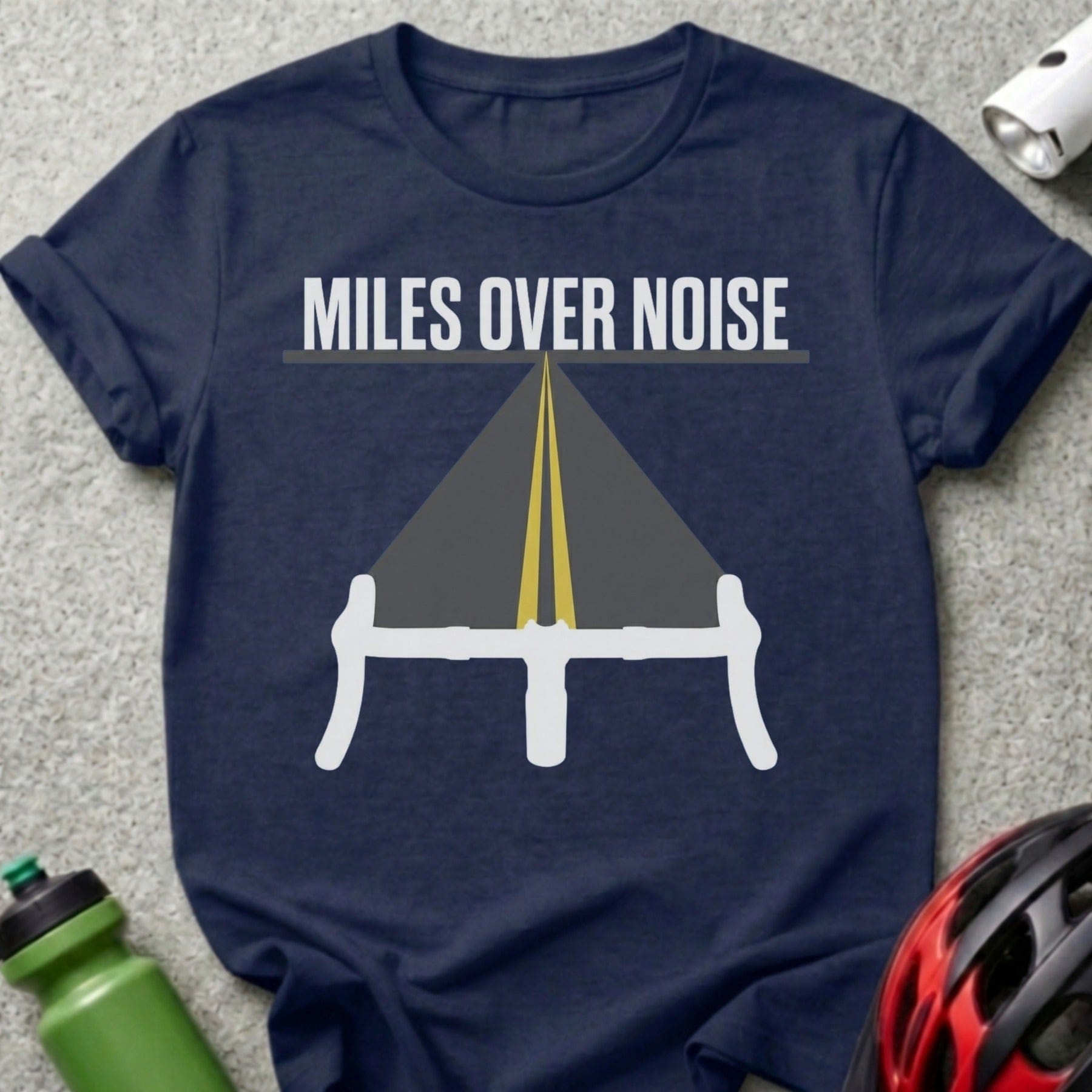 Miles Over Noise Road Cyclist Graphic Tee Product
