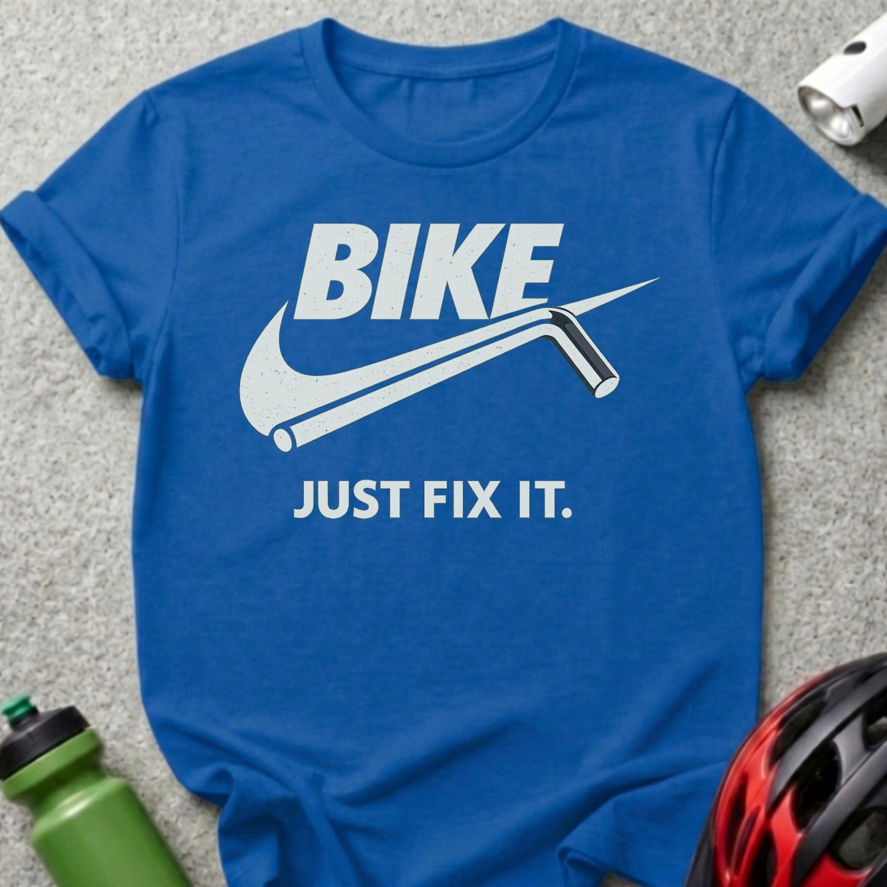 Bike Just Fix It Graphic Tee for Bicycle Enthusiasts