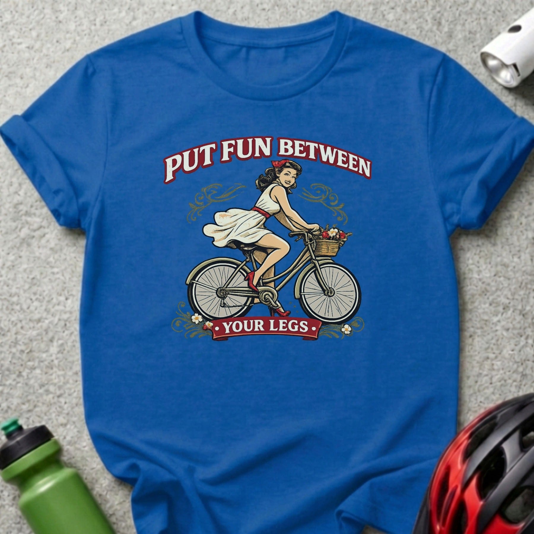 Put Fun Between Your Legs Bicycle Themed T-Shirt