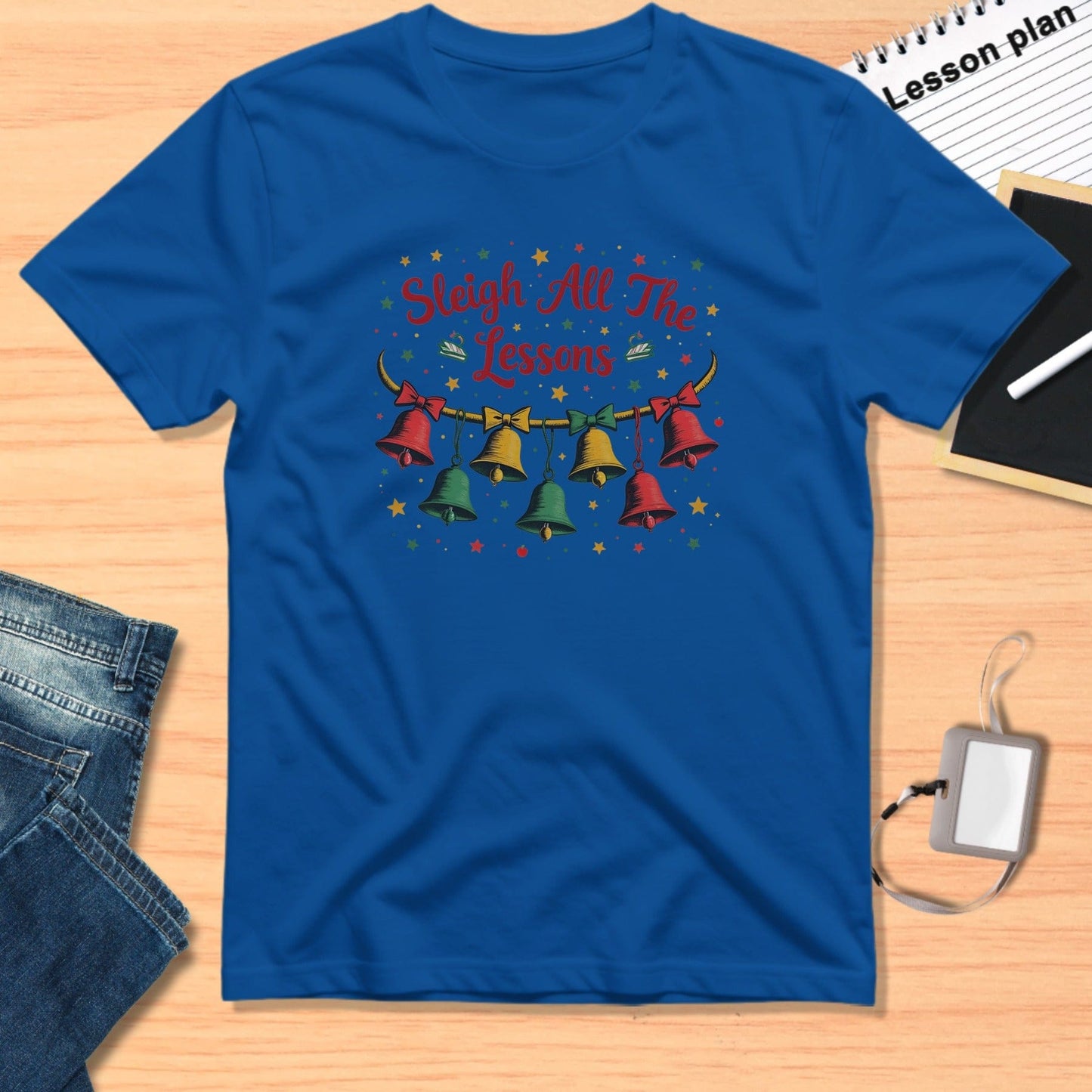 Sleigh All The Lessons Christmas Holiday T-shirt