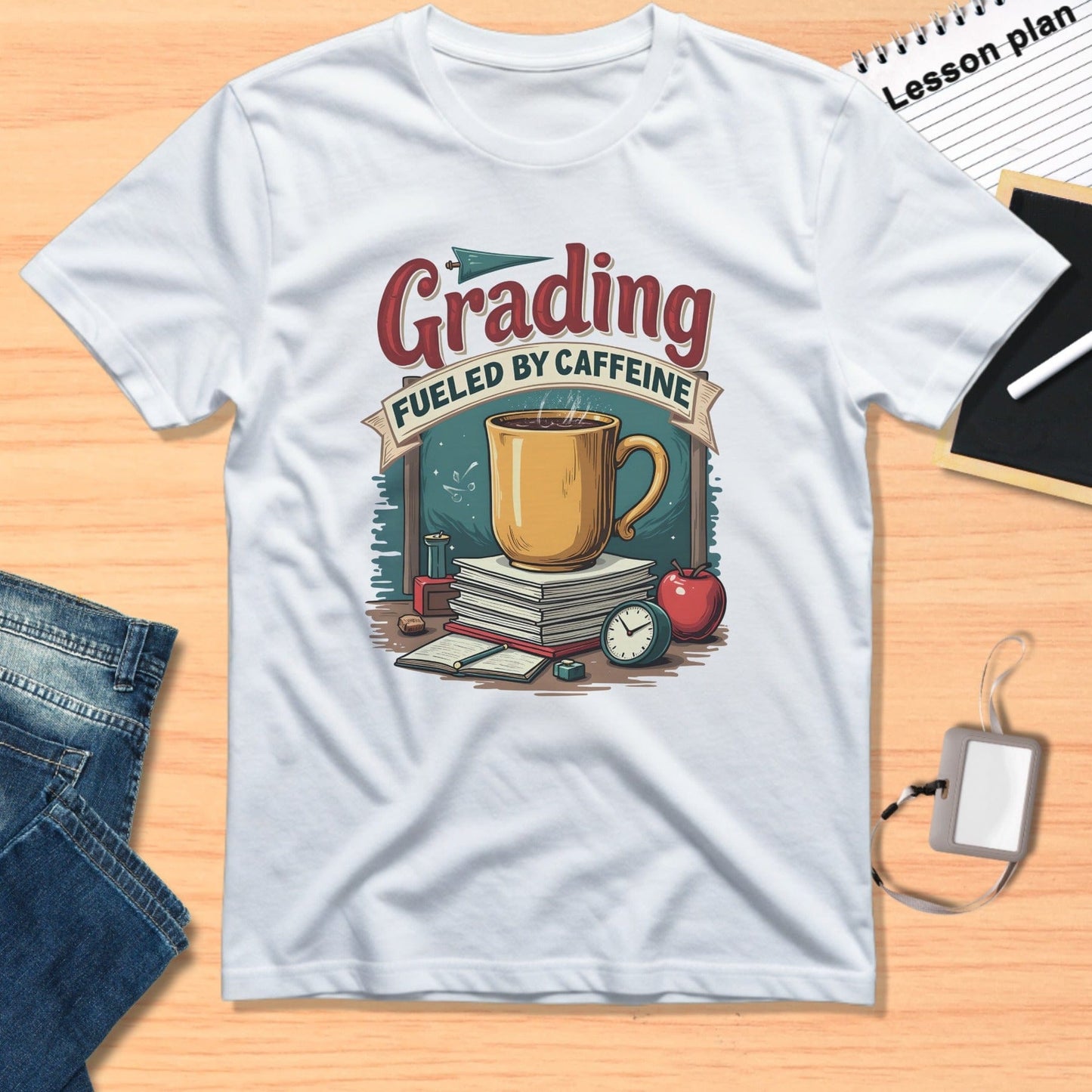 Grading Fueled By Caffeine Graphic T-Shirt product
