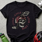 Cycle Riot Skull Helmet Graphic T-Shirt