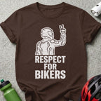 Respect For Bikers Graphic Print T-shirt