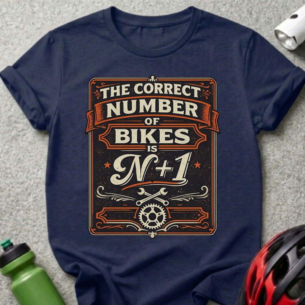 The Correct Number Of Bikes Is N+1 Tee Shirt