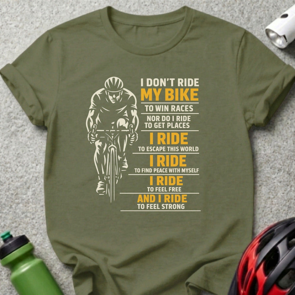 I Don't Ride My Bike To Win Races To Escape This World product type