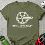 In Chain We Trust Graphic Bicycle T-shirt