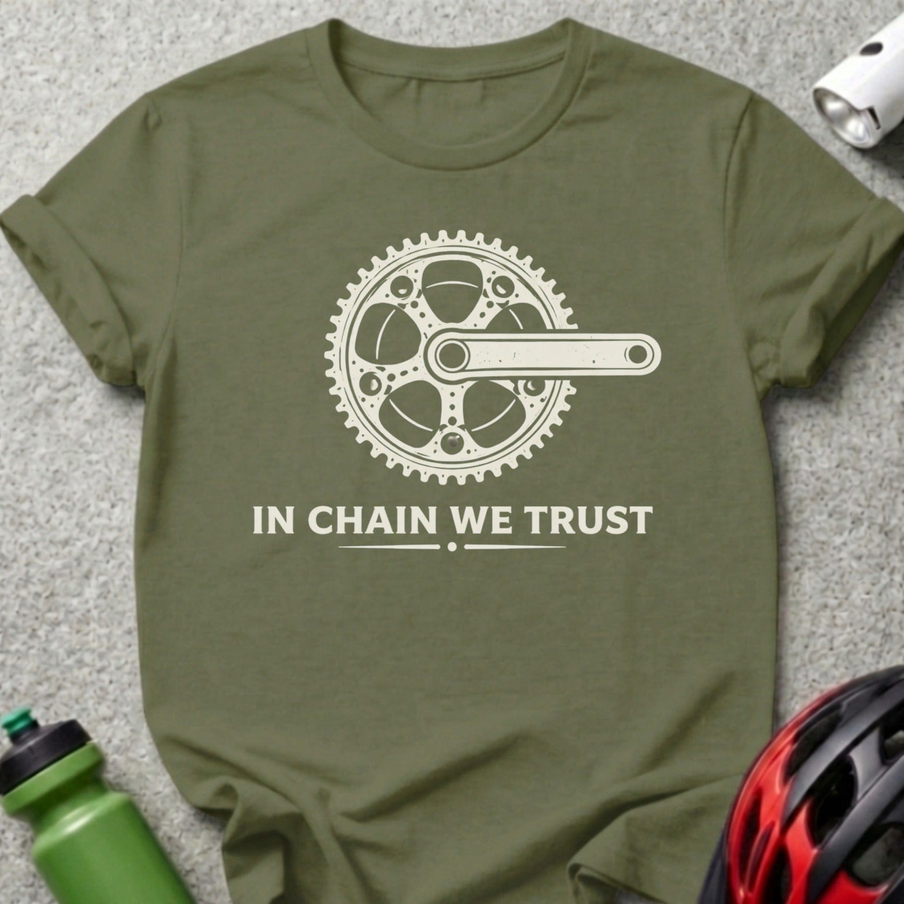 In Chain We Trust Graphic Bicycle T-shirt