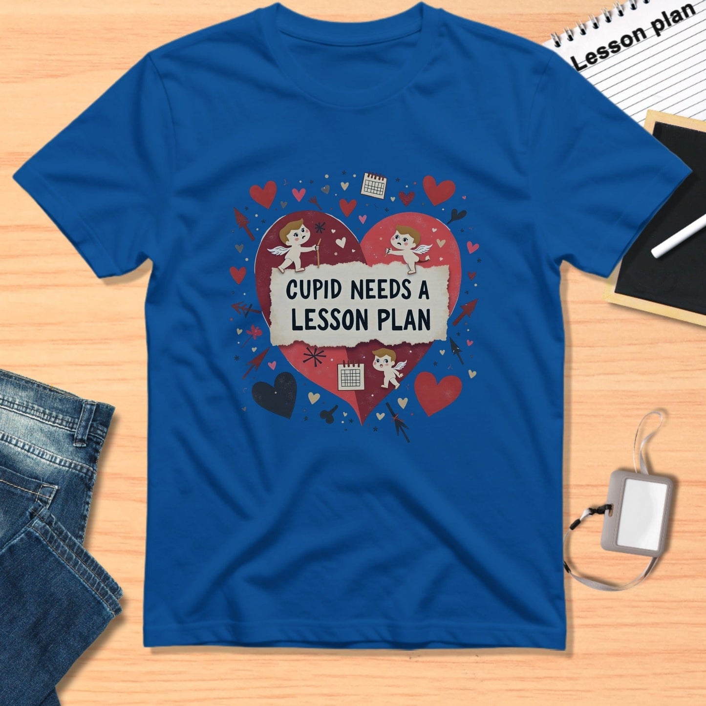 Cupid Needs A Lesson Plan Graphic T-shirt
