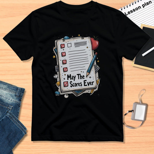 May The Scores Ever Notebook Design T-shirt