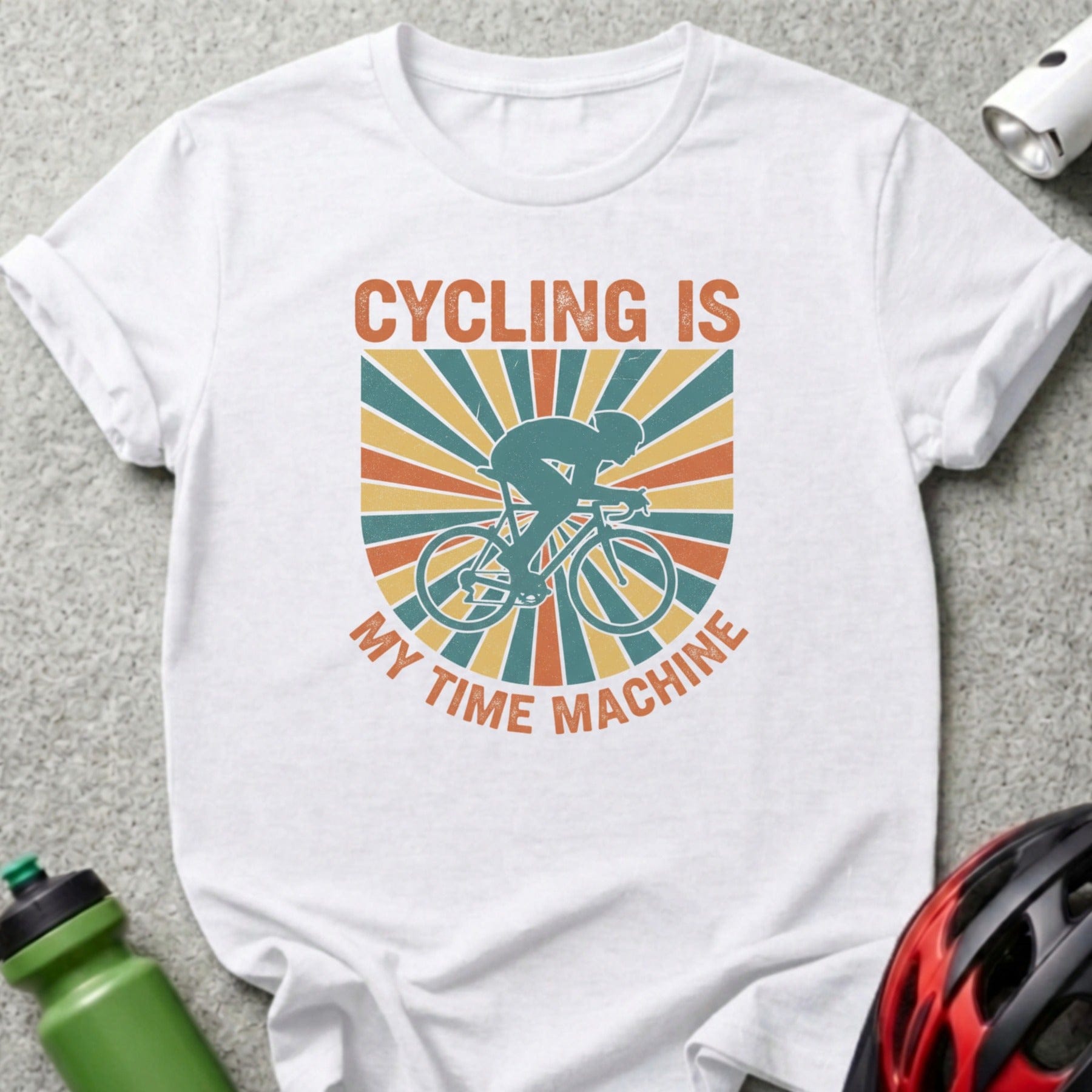 Cycling Is My Time Machine Graphic T-Shirt