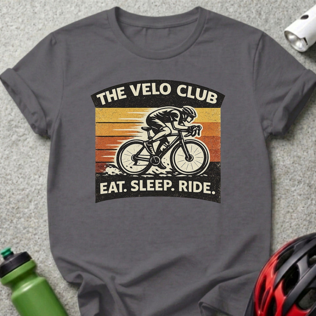 The Velo Club Eat Sleep Ride Bicycle Enthusiast Shirt