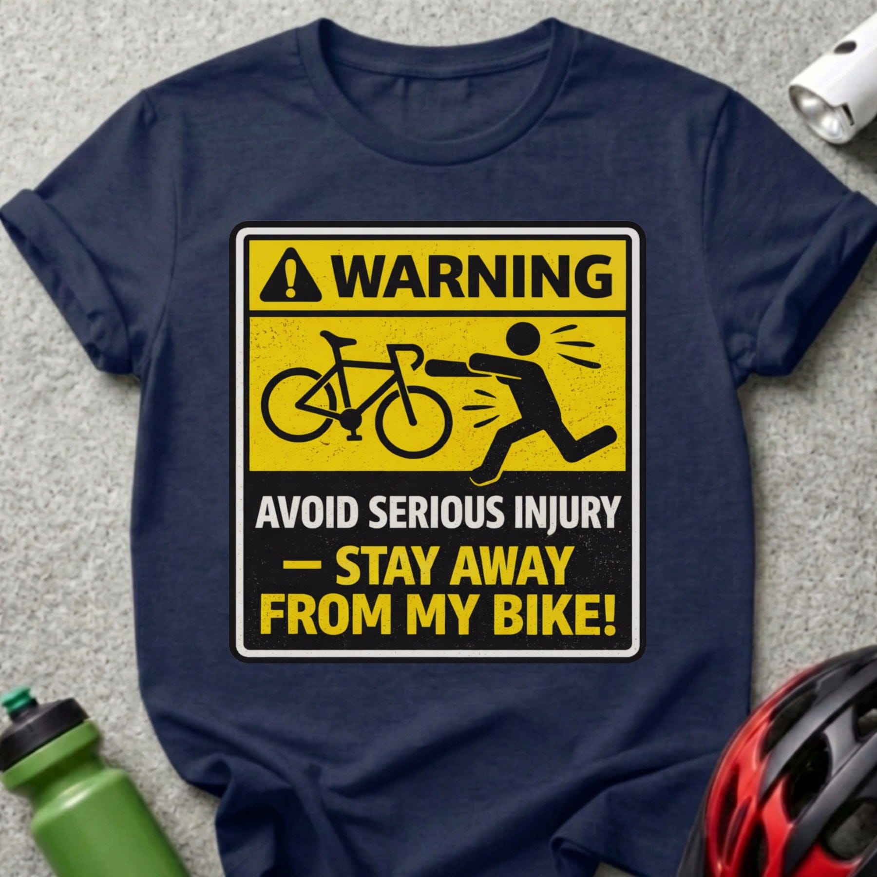 Warning Stay Away From My Bike Funny Shirt for Bikers
