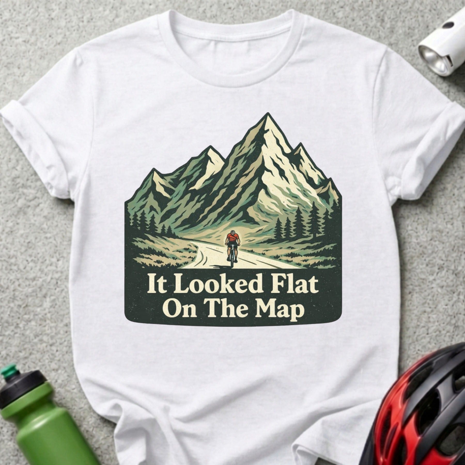 It Looked Flat On The Map Graphic T-Shirt