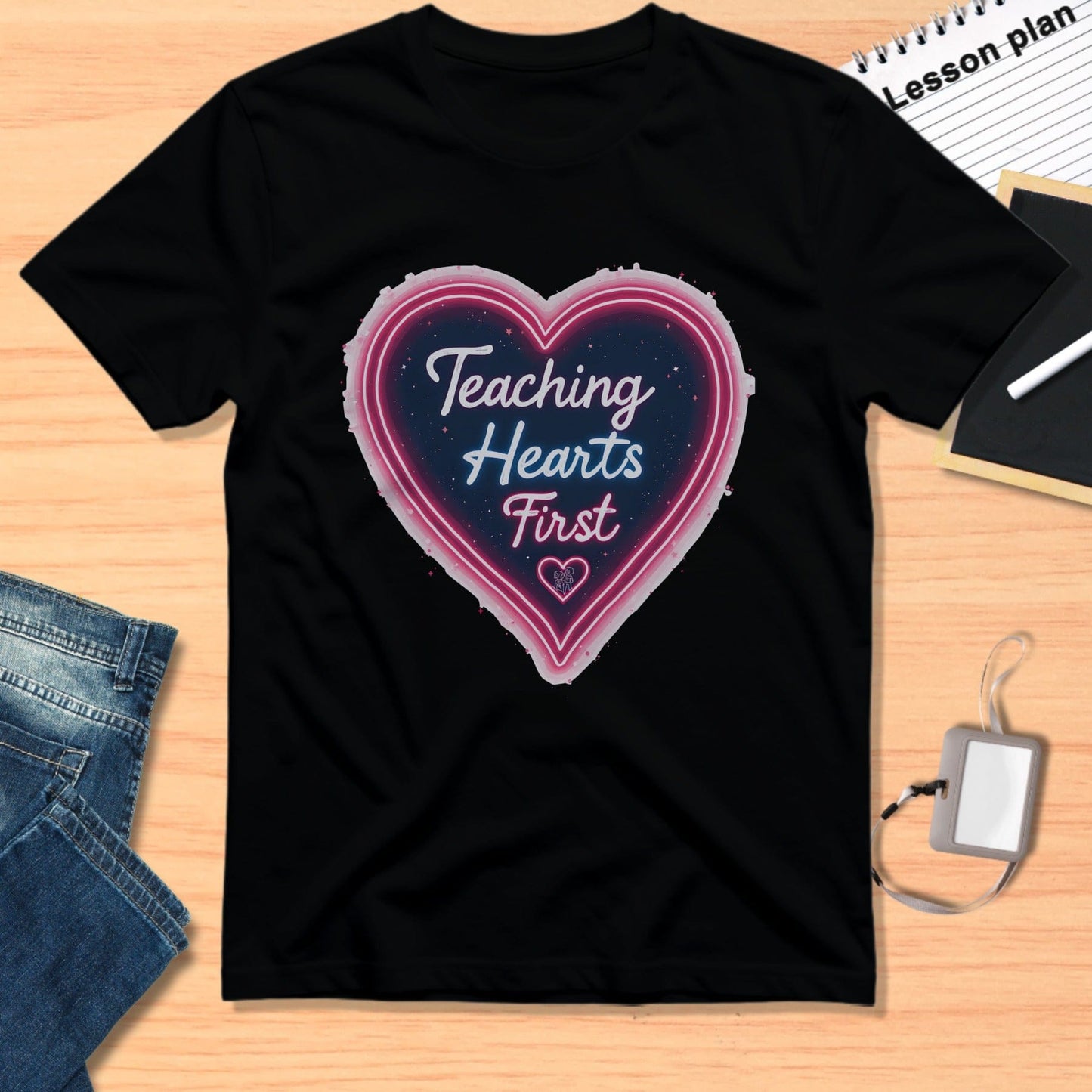 Teaching Hearts First Decorative Graphic T-shirt