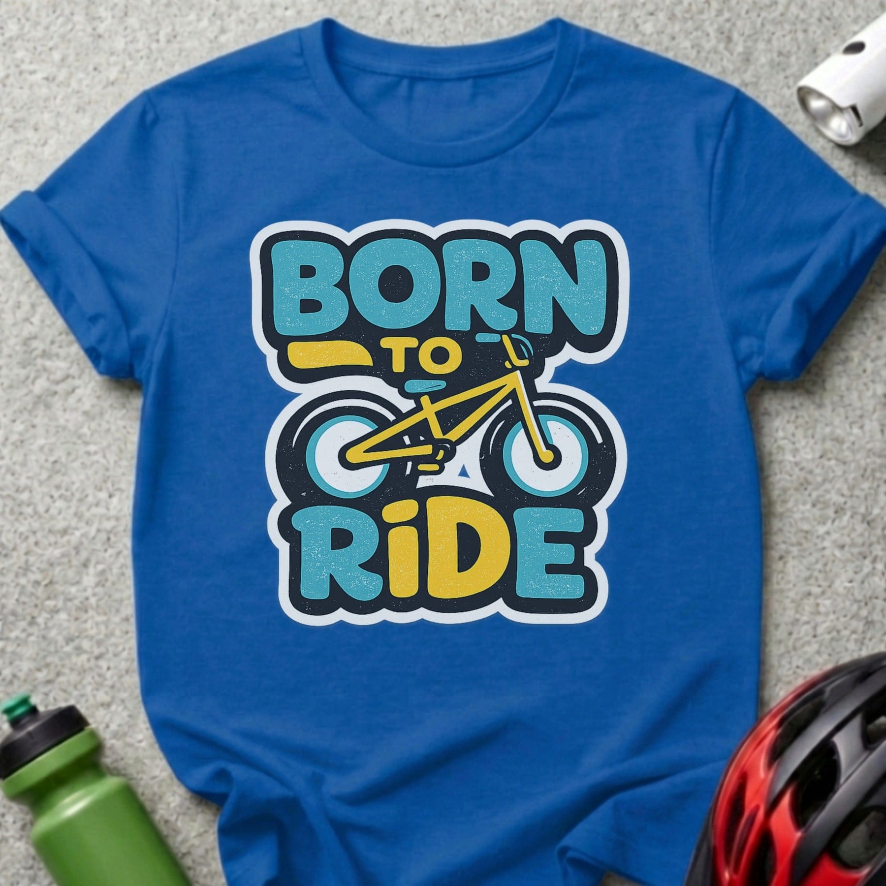 Born to Ride Bicycle Graphic Tee Shirt