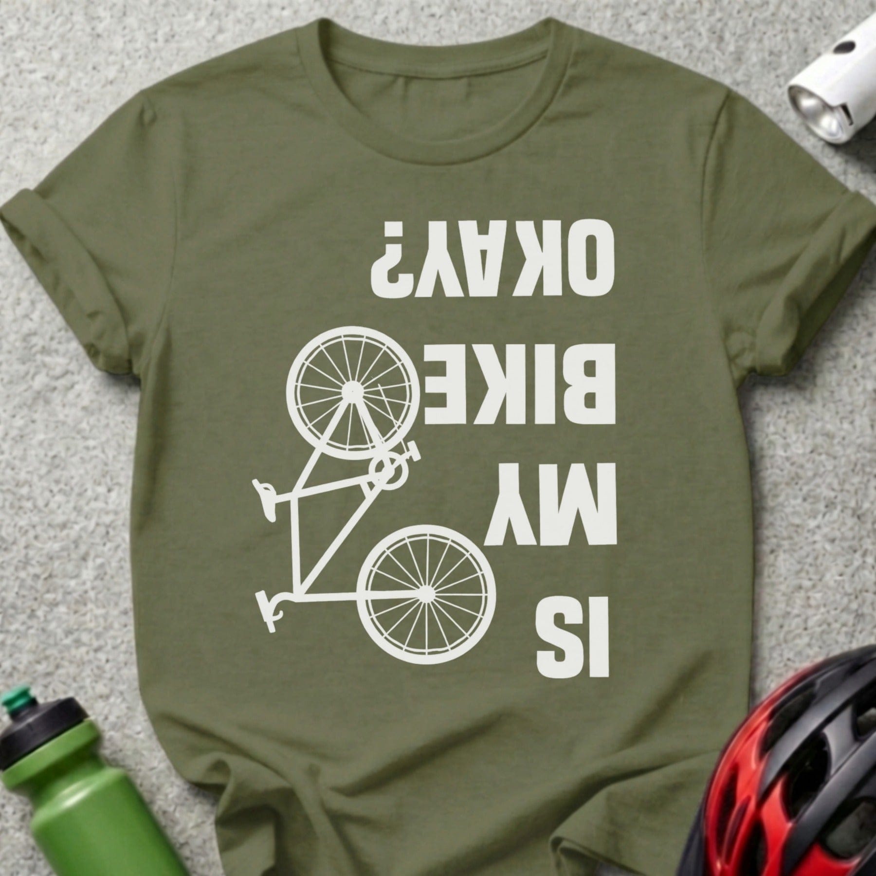 Is My Bike Okay Bicycle Design T-shirt