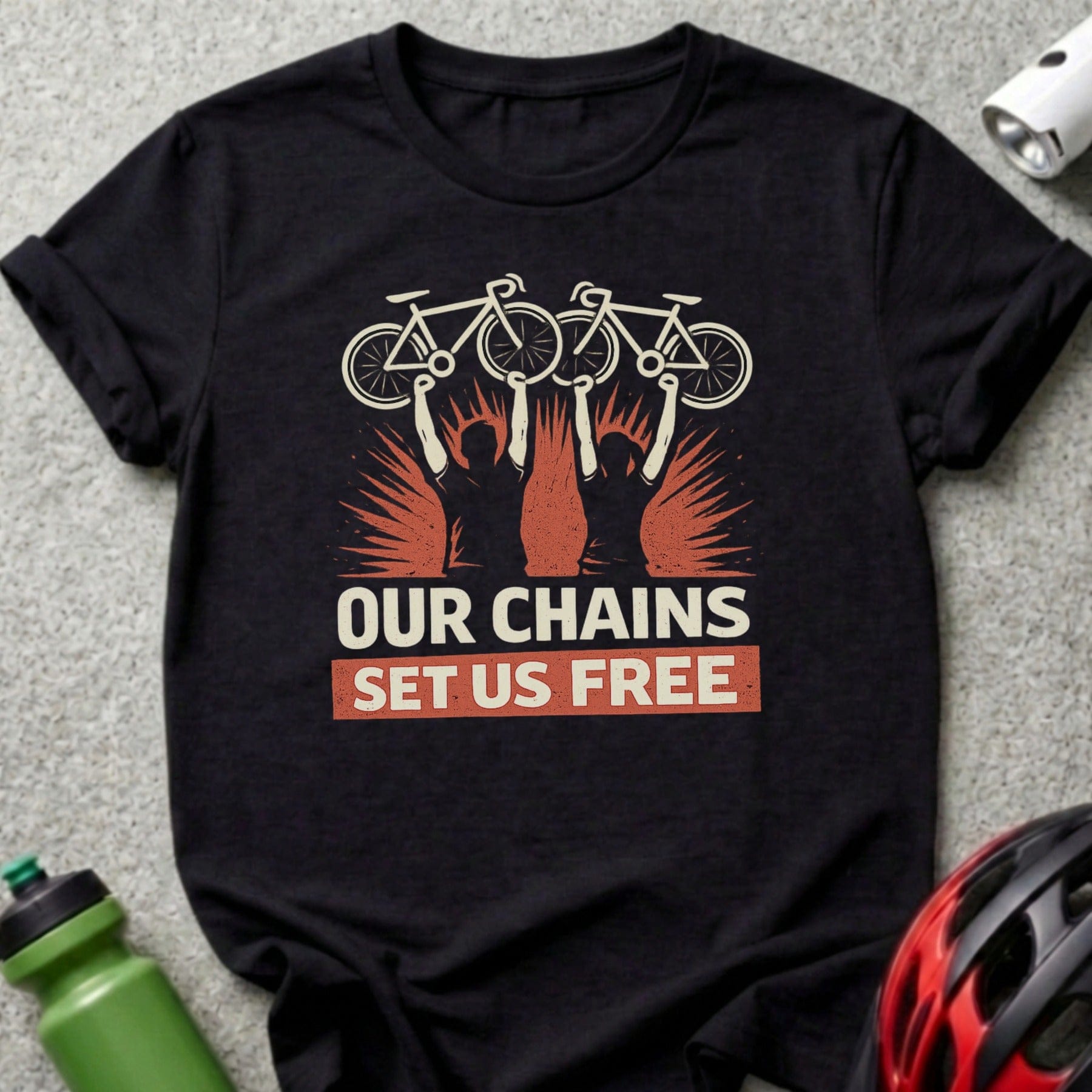 Our Chains Set Us Free Inspirational Cyclist Shirt