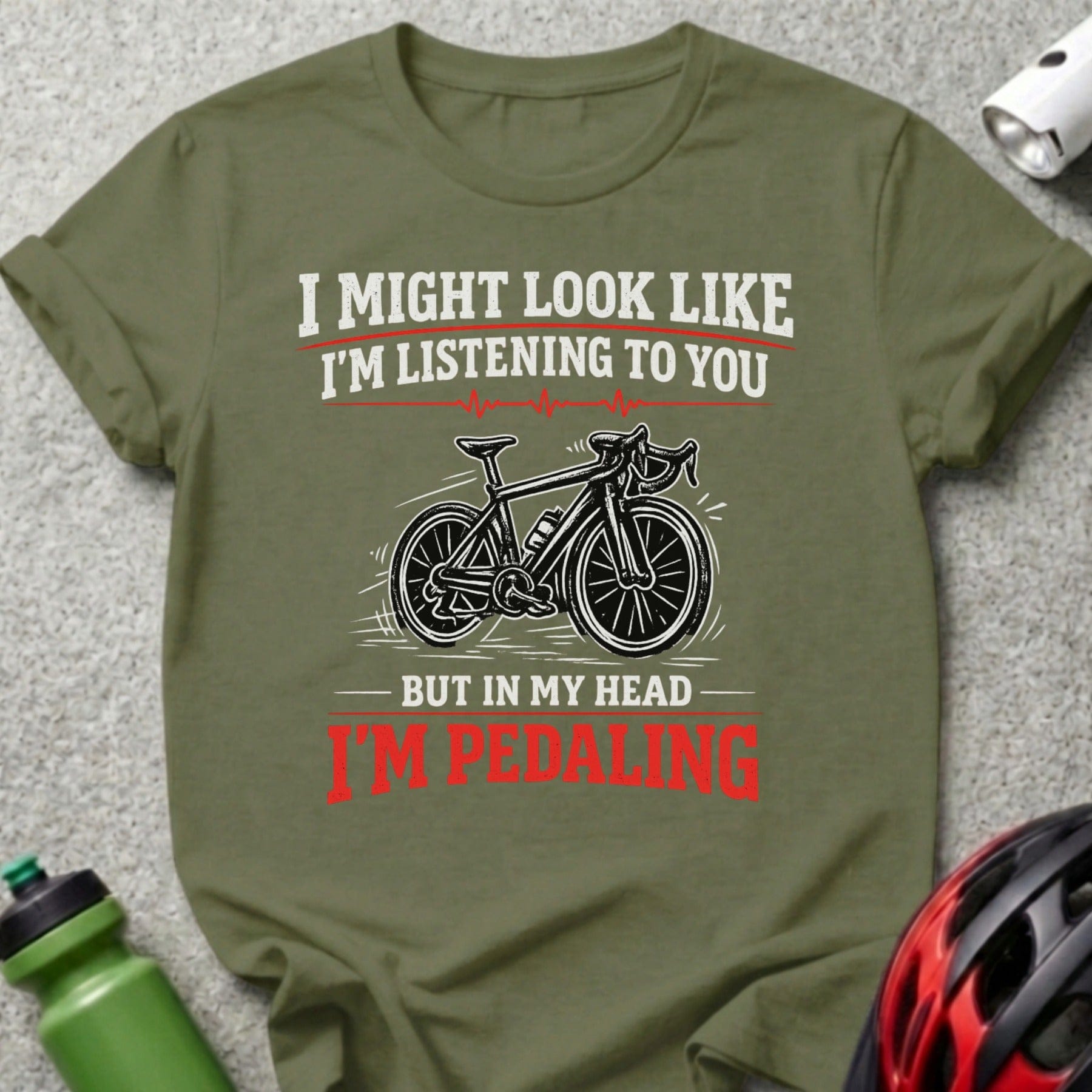 I Might Look Like I'm Listening to You Cycling Shirt