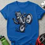 Bicycle Trickster Cat Cool Graphic T-Shirt