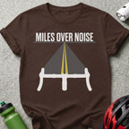 Miles Over Noise Road Bike Graphic Tee Shirt