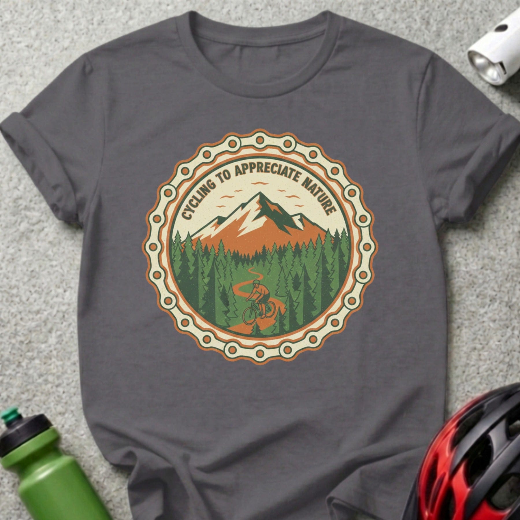 Cycling to Appreciate Nature Graphic Tee