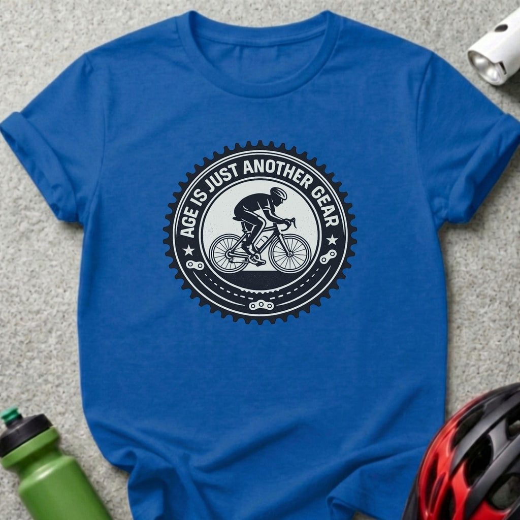 Age Is Just Another Gear Cyclist Riding T-shirt