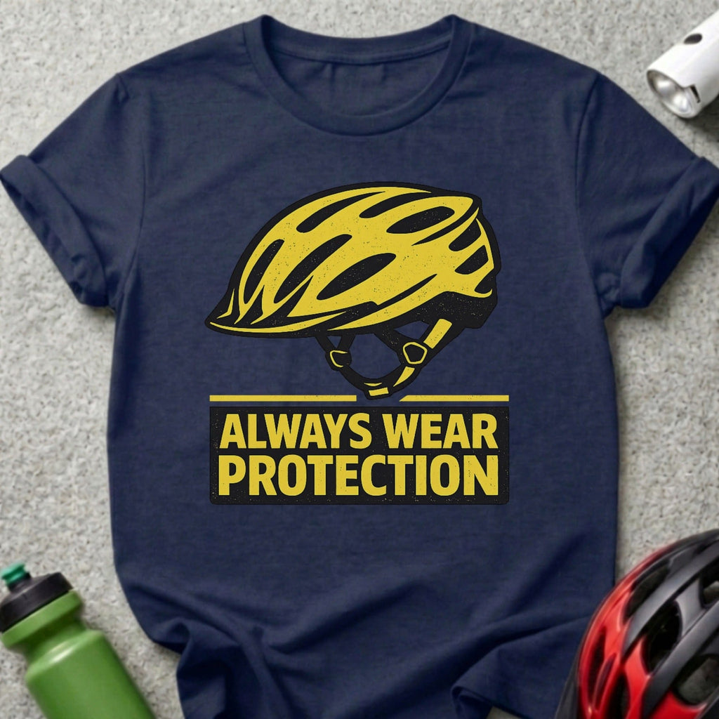 Always Wear Protection Helmet Graphic T-Shirt