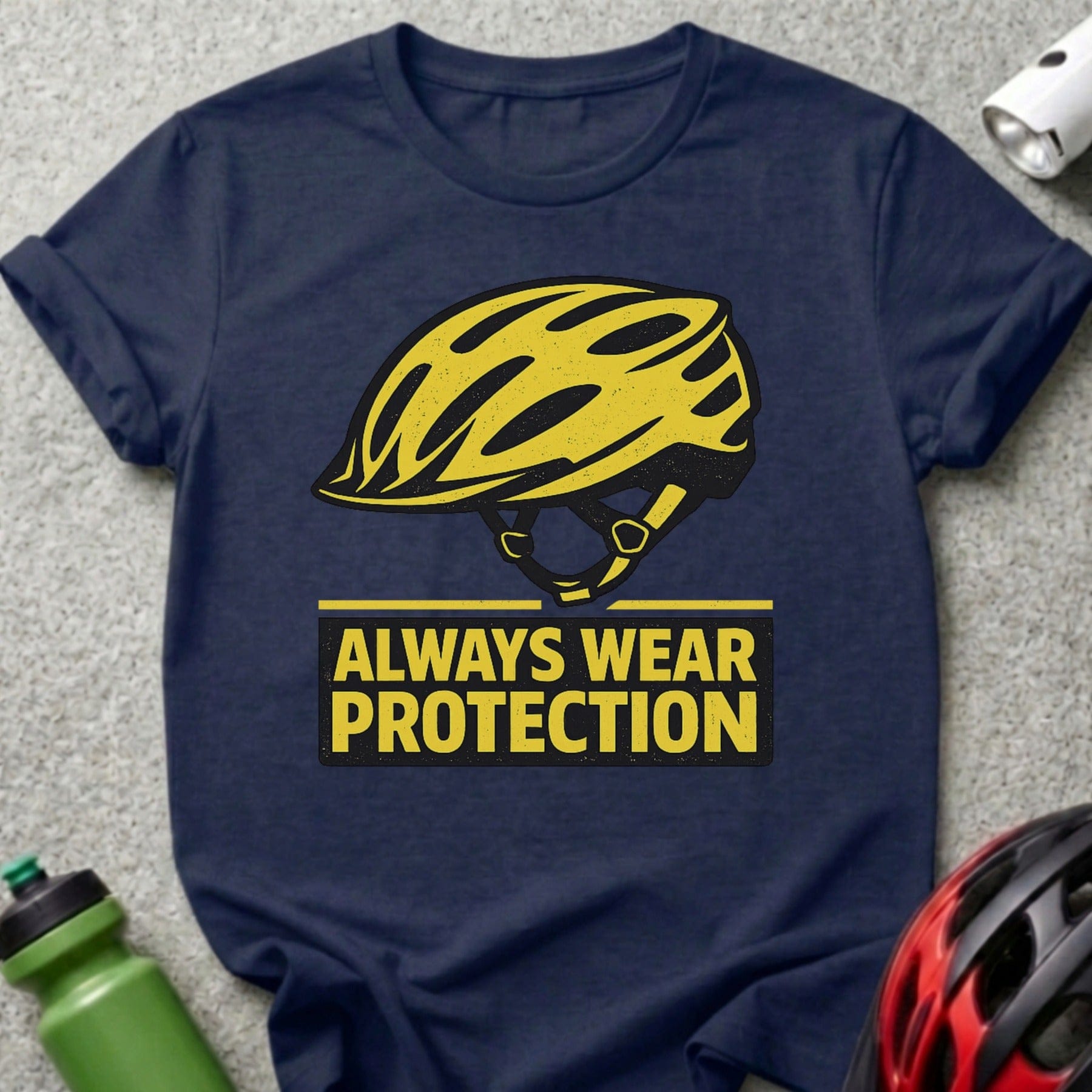 Always Wear Protection Helmet Graphic T-Shirt