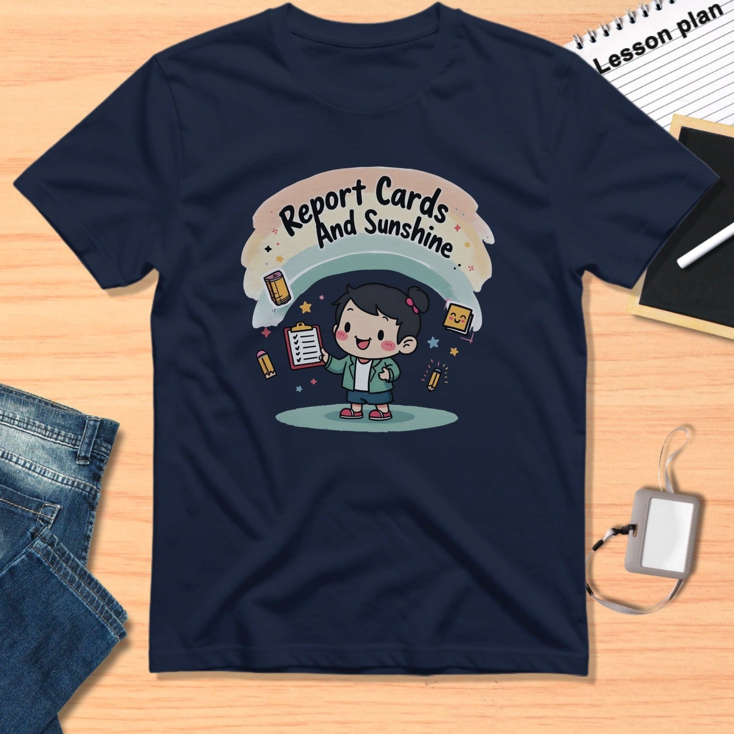 Report Cards And Sunshine Cheerful Kids Shirt