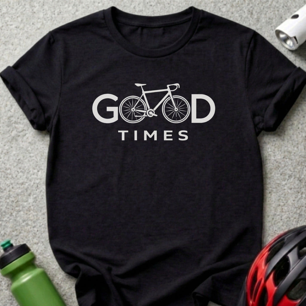 Good Times Bicycle Graphic Printed Tee Shirt