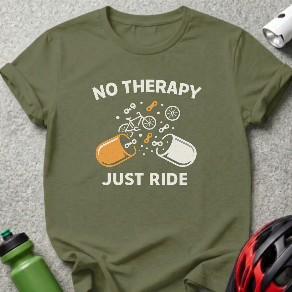 No Therapy Just Ride Bicycle Lovers T-Shirt
