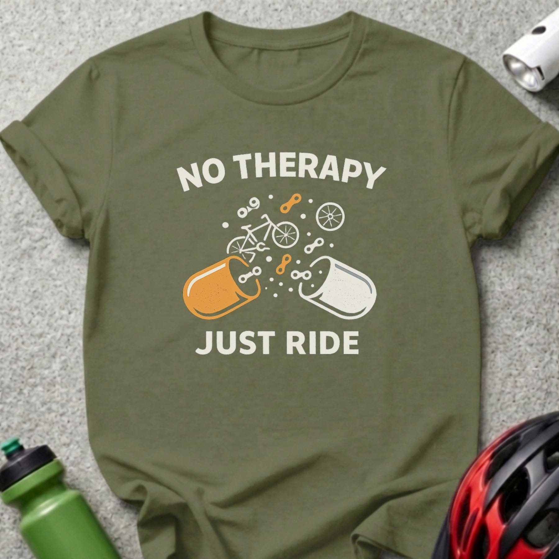 No Therapy Just Ride Bicycle Lovers T-Shirt