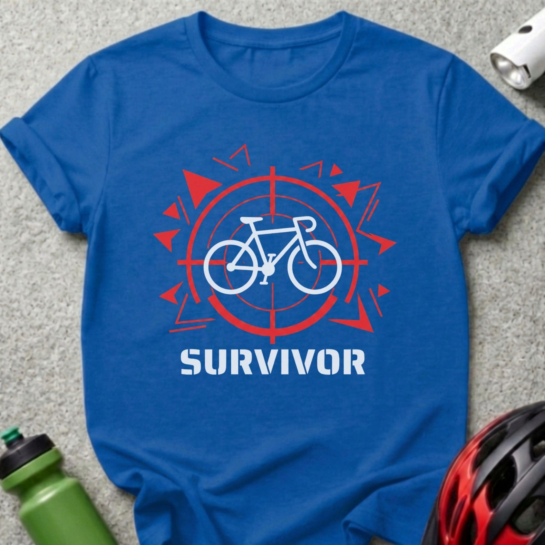 Bike Survivor Graphic Tee for Cycling Enthusiasts