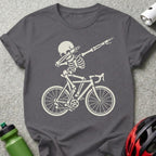 Skeleton Dabbing on Bicycle Graphic T-shirt